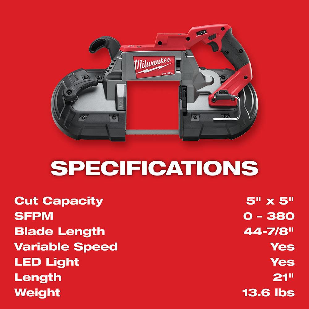 M18 FUEL Deep Cut Band Saw (Bare Tool) 2729-20