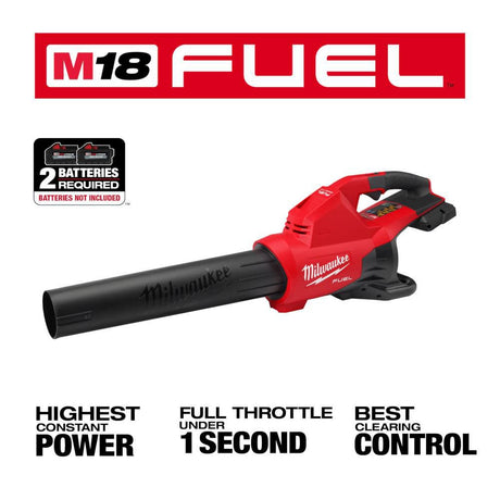 M18 FUEL Dual Battery Blower with Dual Bay Charger & 2ct REDLITHIUM High Output Battery Kit Bundle 2824-20-1802-1880X2