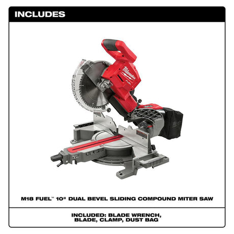 M18 FUEL HIGH DEMAND 10inch Miter Saw (Bare Tool) 2734-20