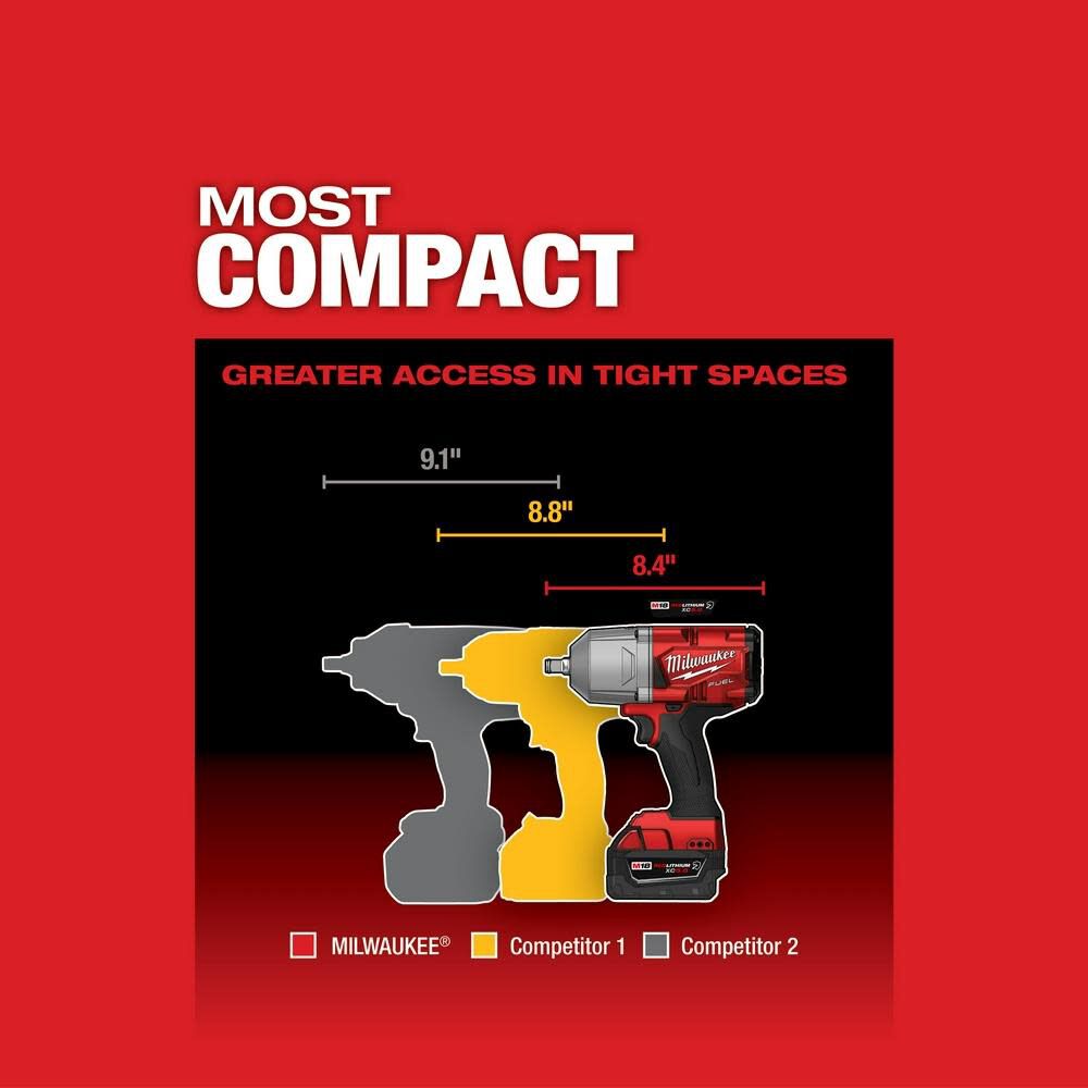 M18 FUEL High Torque 1/2 Impact Wrench with Friction Ring Kit 2767-22R