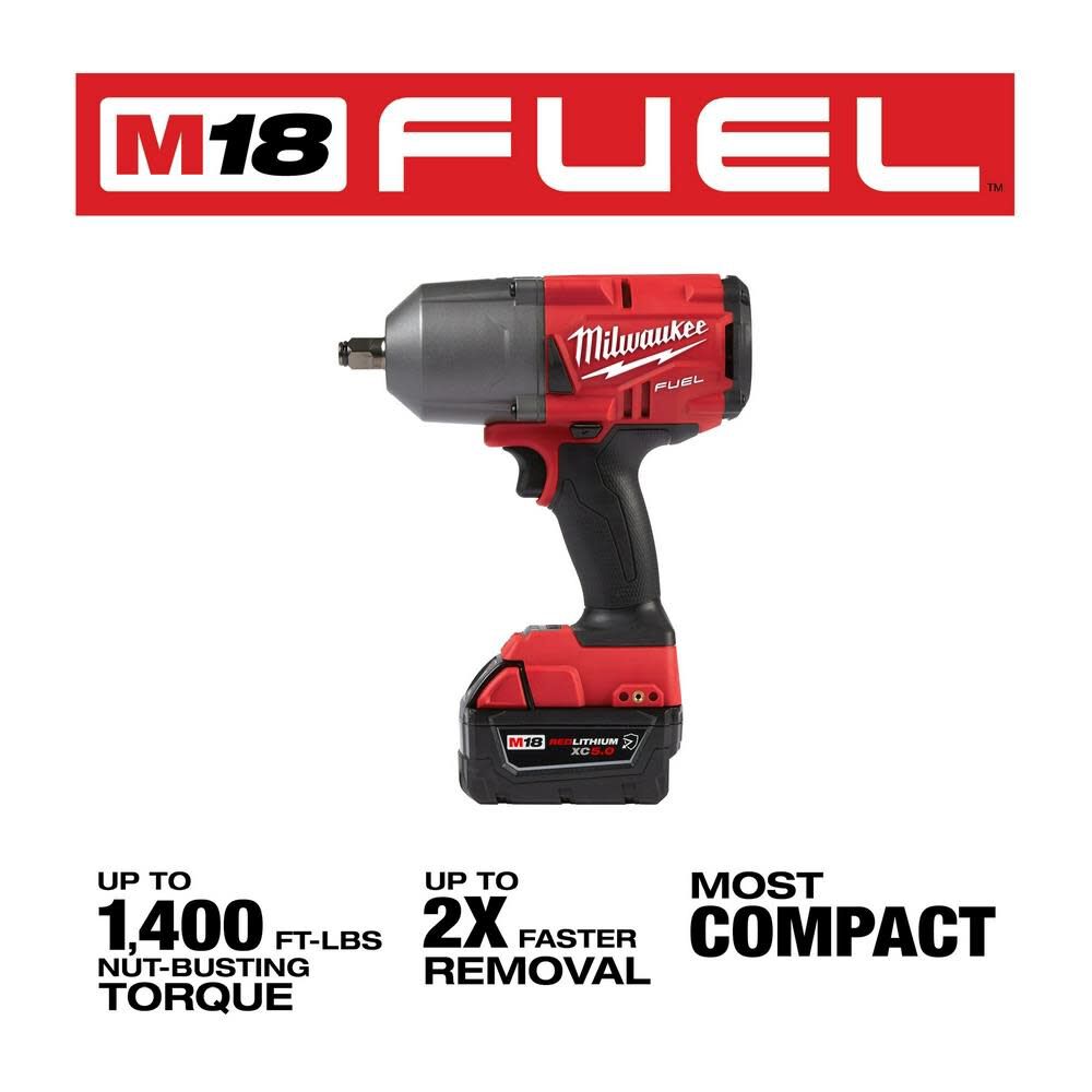 M18 FUEL High Torque 1/2 Impact Wrench with Friction Ring Kit 2767-22R