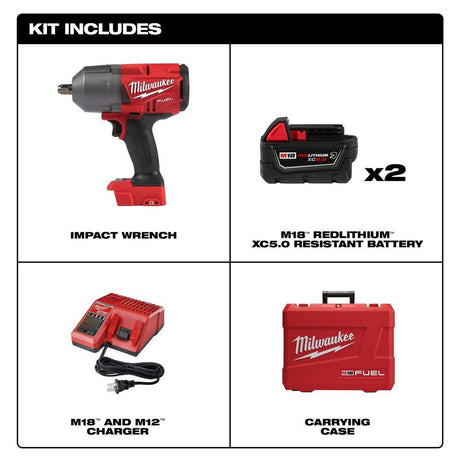 M18 FUEL High Torque 1/2 Impact Wrench with Pin Detent Kit 2766-22R