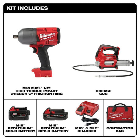 M18 FUEL HTIW with Grease Gun Kit 2767-22GG