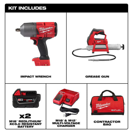 M18 FUEL HTIW with Grease Gun Kit 2767-22GR