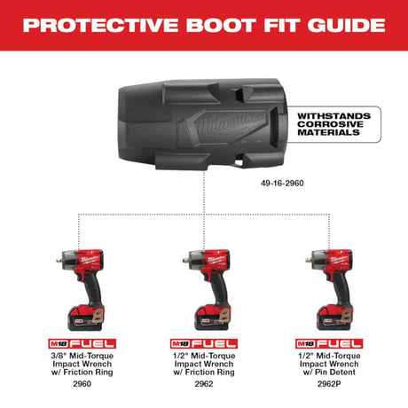 M18 FUEL Mid-Torque Impact Wrench Protective Boot 49-16-2960