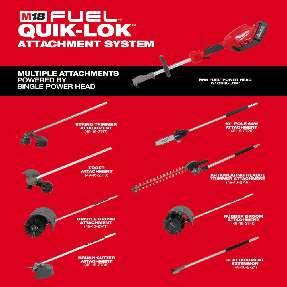 M18 FUEL QUIK-LOK 10 in. Pole Saw Attachment 49-16-2720