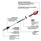 M18 FUEL QUIK-LOK 10inch Pole Saw Kit & Brush Cutter Attachment Bundle 2825-21PS-49-16-2738