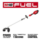 M18 FUEL QUIK-LOK String Trimmer Kit & Bristle Brush Attachment Bundle 2825-21ST-49-16-2741