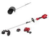 M18 FUEL QUIK-LOK String Trimmer Kit & Bristle Brush Attachment Bundle 2825-21ST-49-16-2741