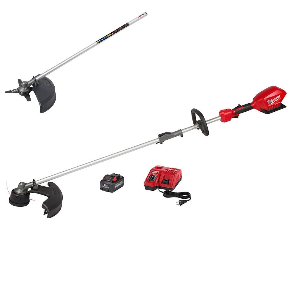 M18 FUEL QUIK-LOK String Trimmer Kit & Brush Cutter Attachment Bundle 2825-21ST-49-16-2738