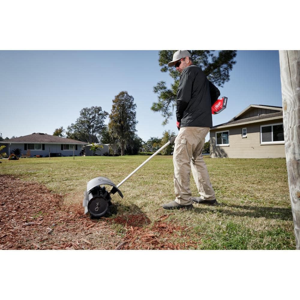 M18 FUEL QUIK-LOK String Trimmer Kit & Rubber Broom Attachment Bundle 2825-21ST-49-16-2740