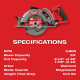 M18 FUEL Rear Handle 7-1/4 in. Circular Saw (Bare Tool) 2830-20