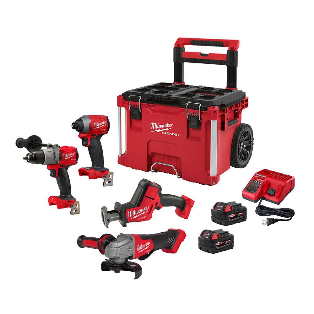 M18 FUEL Rolling PACKOUT 4 Tool Combo Kit 2998-24PO