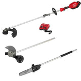 M18 FUEL String Trimmer with QUIK-LOK Pole Saw and Edger Attachments 2825-21STPSED