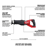 M18 FUEL SUPER SAWZALL (Bare Tool) 2722-20