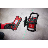 M18 Green Interior Rotary Laser Level Kit with Remote/Receiver & Wall Mount Bracket 3702-21