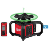 M18 Green Interior Rotary Laser Level Kit with Remote/Receiver & Wall Mount Bracket 3702-21