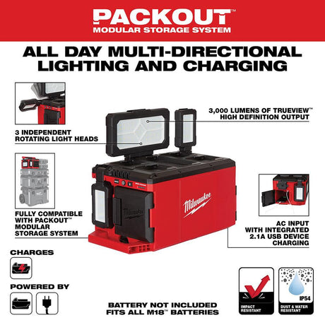 M18 PACKOUT Light/Charger (Bare Tool) 2357-20