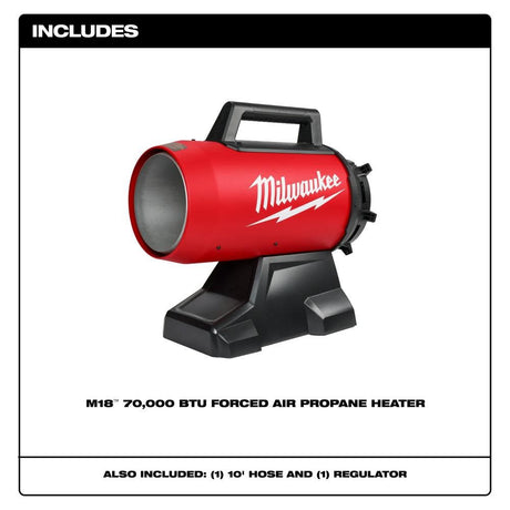 M18 Propane Heater Forced Air 70000 BTU (Bare Tool) 0801-20