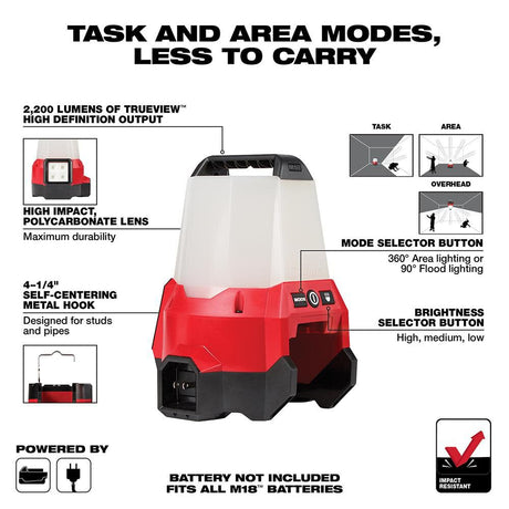 M18 RADIUS Compact Site Light with Flood Mode (Bare Tool) 2144-20