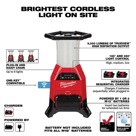 M18 RADIUS Site Light and Charger with ONE-KEY (Bare Tool) 2150-20