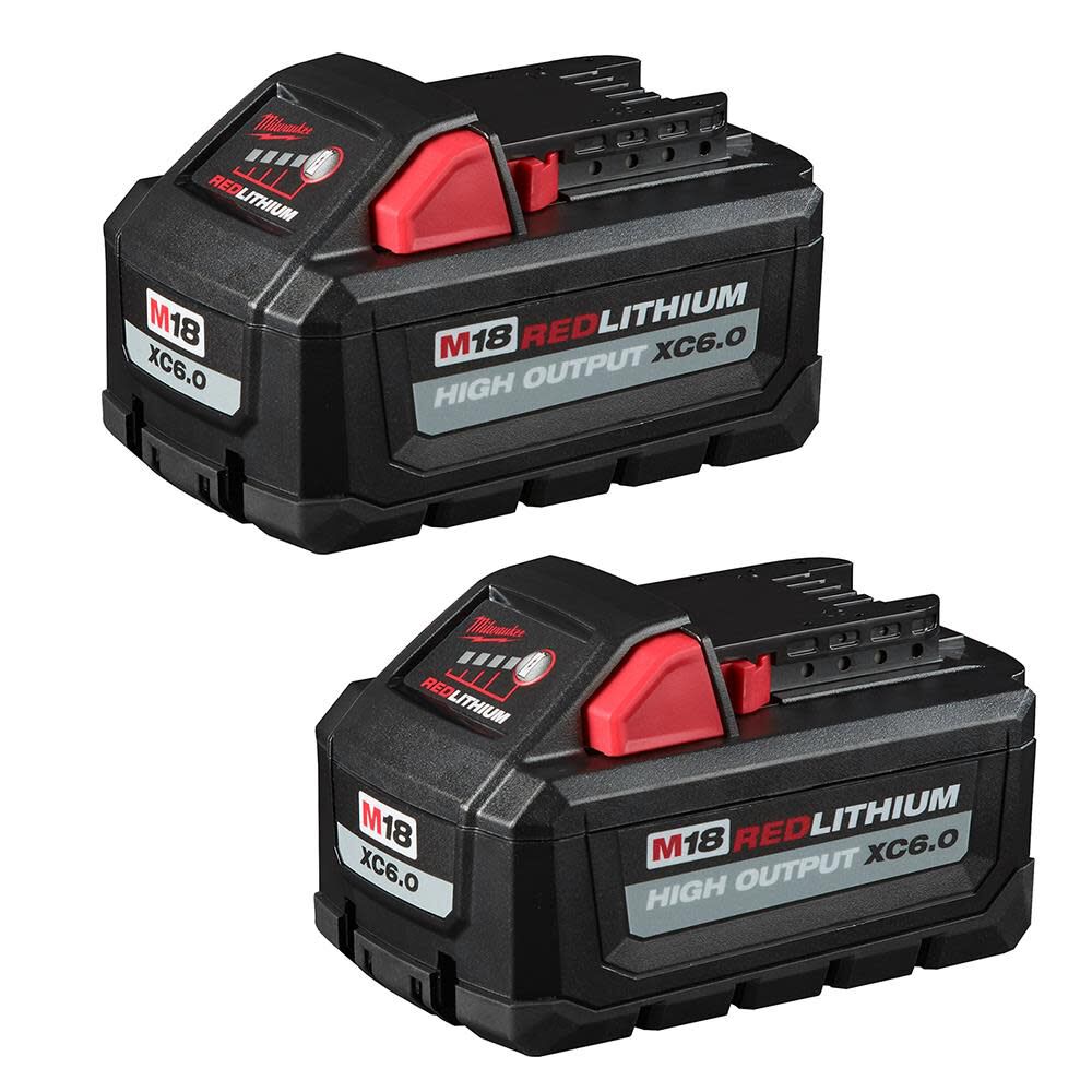 M18 REDLITHIUM HIGH OUTPUT XC 6.0Ah Battery Pack (2pk) 48-11-1862