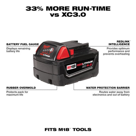 M18 REDLITHIUM XC 4.0Ah Extended Capacity Battery Pack 48-11-1840