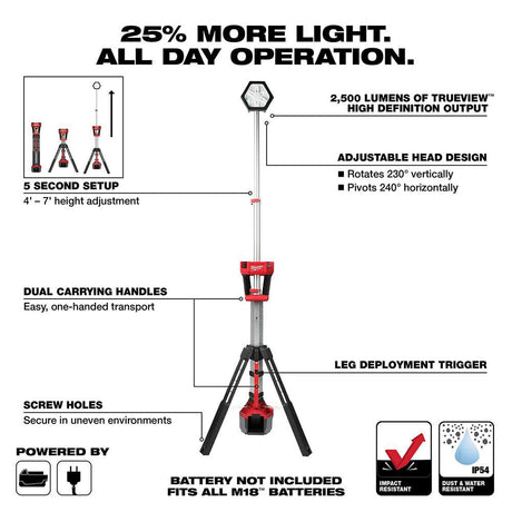 M18 ROCKET Dual Power Tower Light (Bare Tool) 2131-20