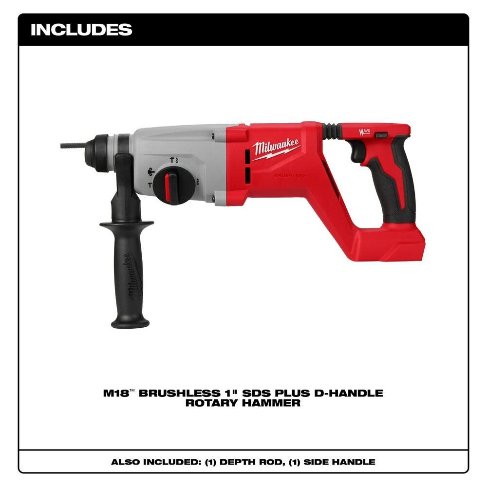 M18 Rotary Hammer 1 SDS Plus D Handle (Bare Tool) 2613-20