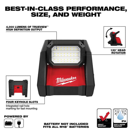 M18 ROVER Dual Power Flood Light Bare Tool 2366-20