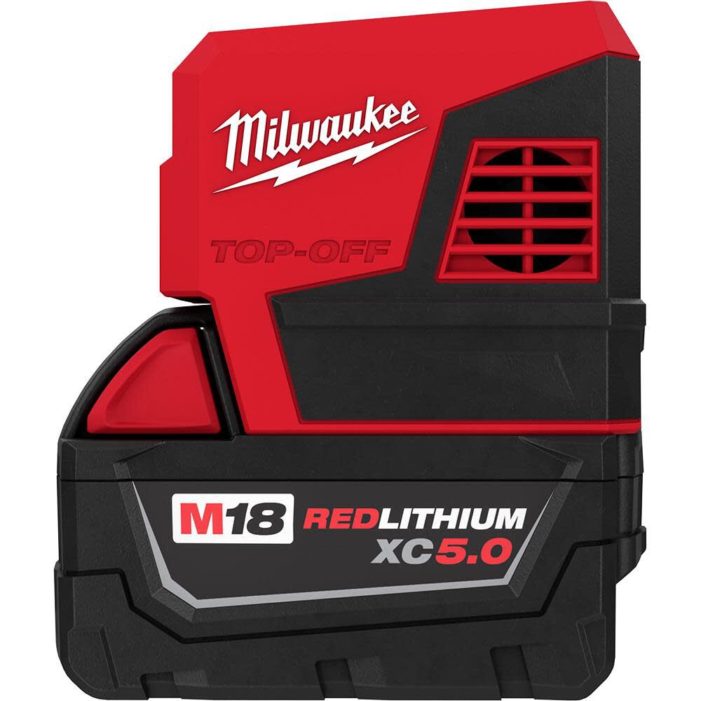 M18 TOP-OFF 175W Power Supply and M18 REDLITHIUM XC5.0 Battery Pack 2846-50