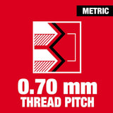 M4-0.70 mm 1-Inch Hex Threading Die 49-57-5319