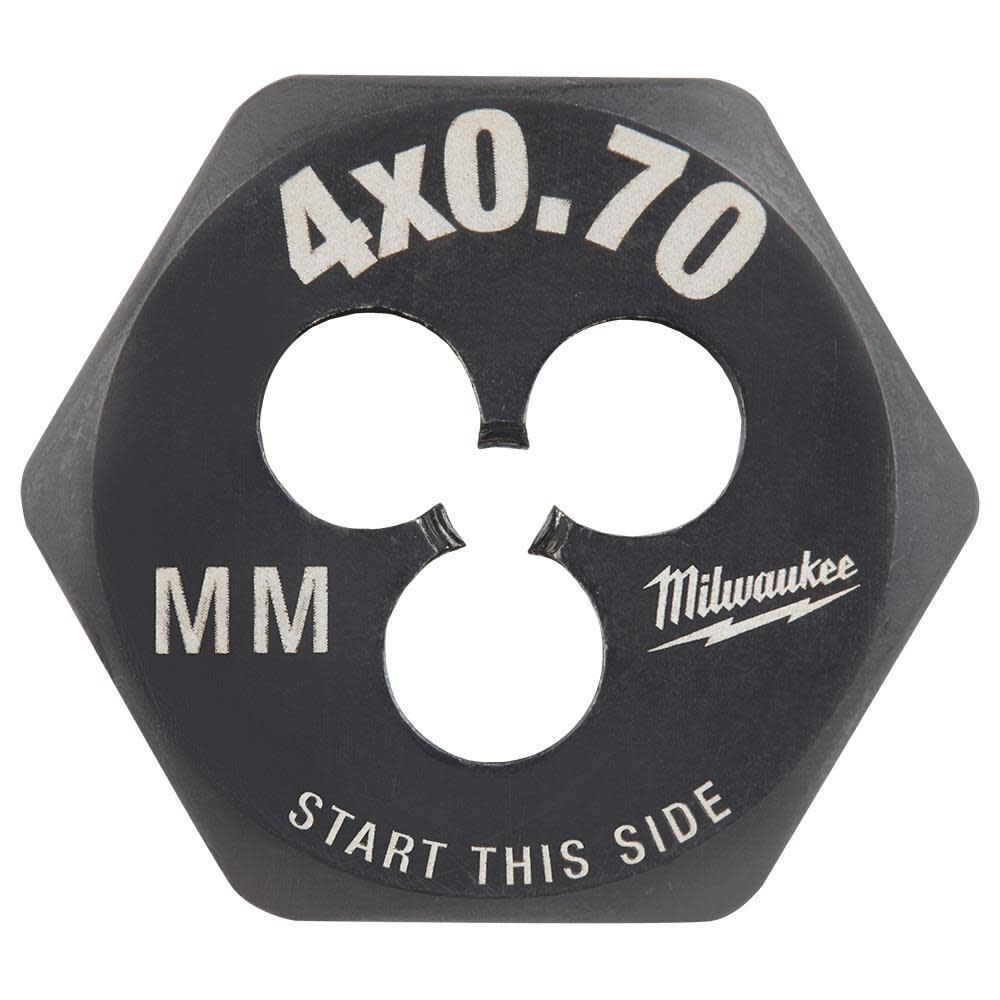 M4-0.70 mm 1-Inch Hex Threading Die 49-57-5319