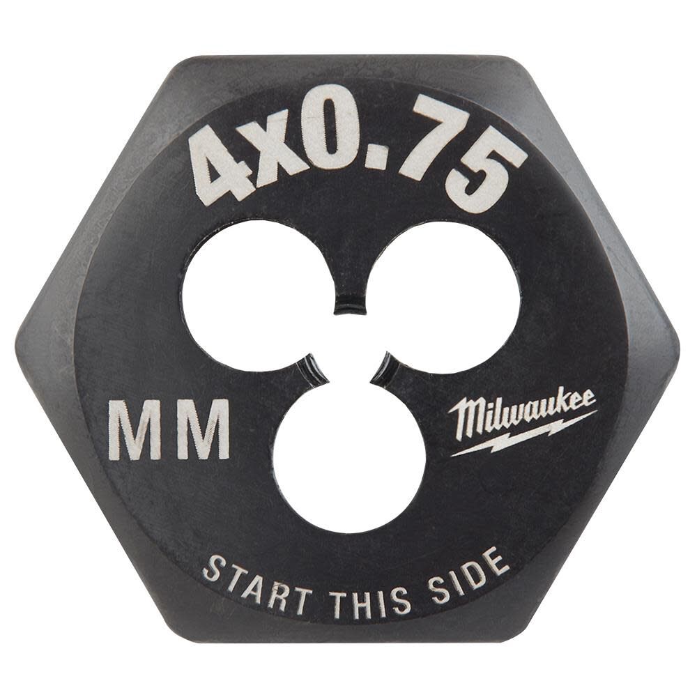 M4-0.75 mm 1-Inch Hex Threading Die 49-57-5320