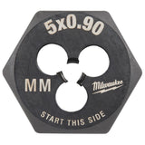 M5-0.90 mm 1-Inch Hex Threading Die 49-57-5328