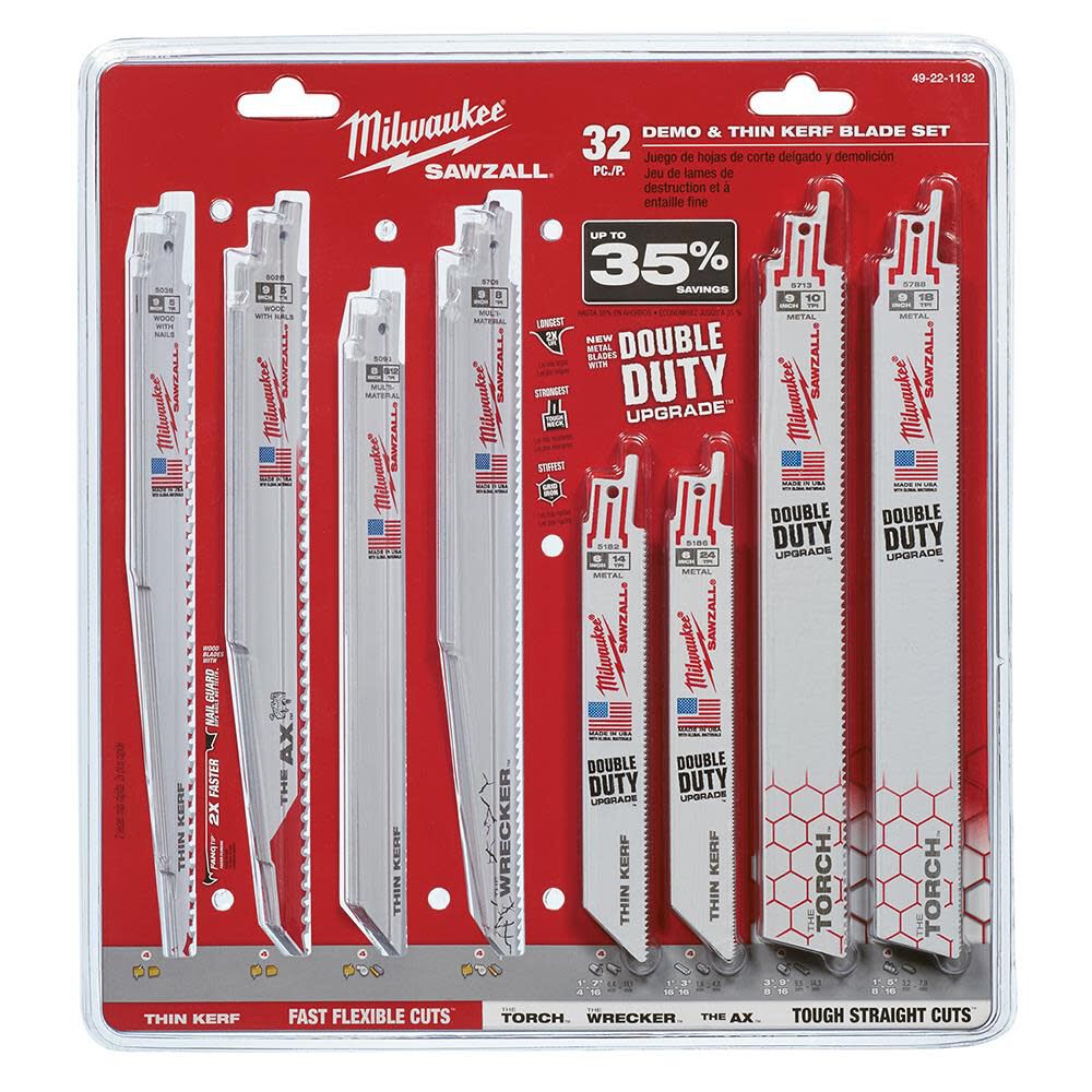 Mega SAWZALL Blade Kit (32-Piece) 49-22-1132