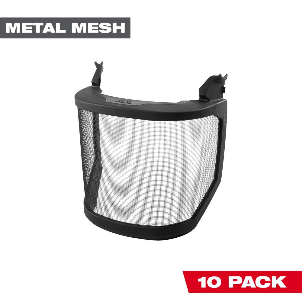 Mesh Shield Replacement No Brim Helmet Only Mount 10pk 48-73-1435