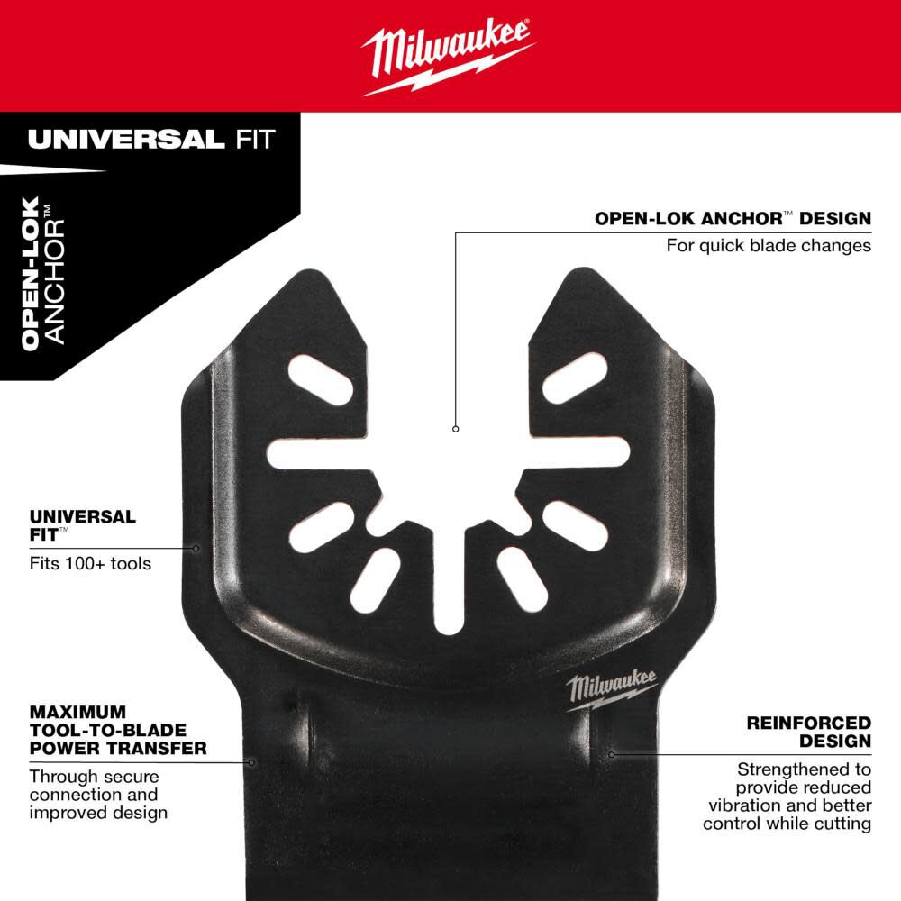 MILWAUKEE OPEN-LOK DIAMOND MAX Diamond Grit Grout Removal Multi-Tool Blade 49-25-2272