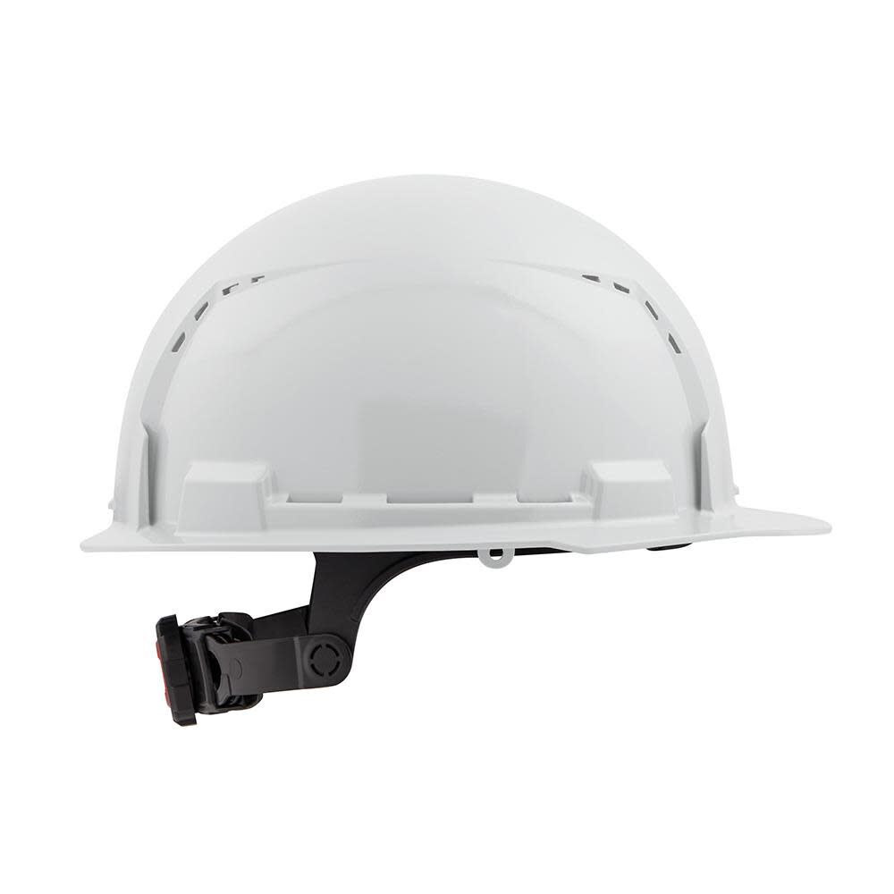 Milwaukee White Front Brim Vented Hard Hat with 6pt Ratcheting Suspension Type 1 Class C 48-73-1220M910