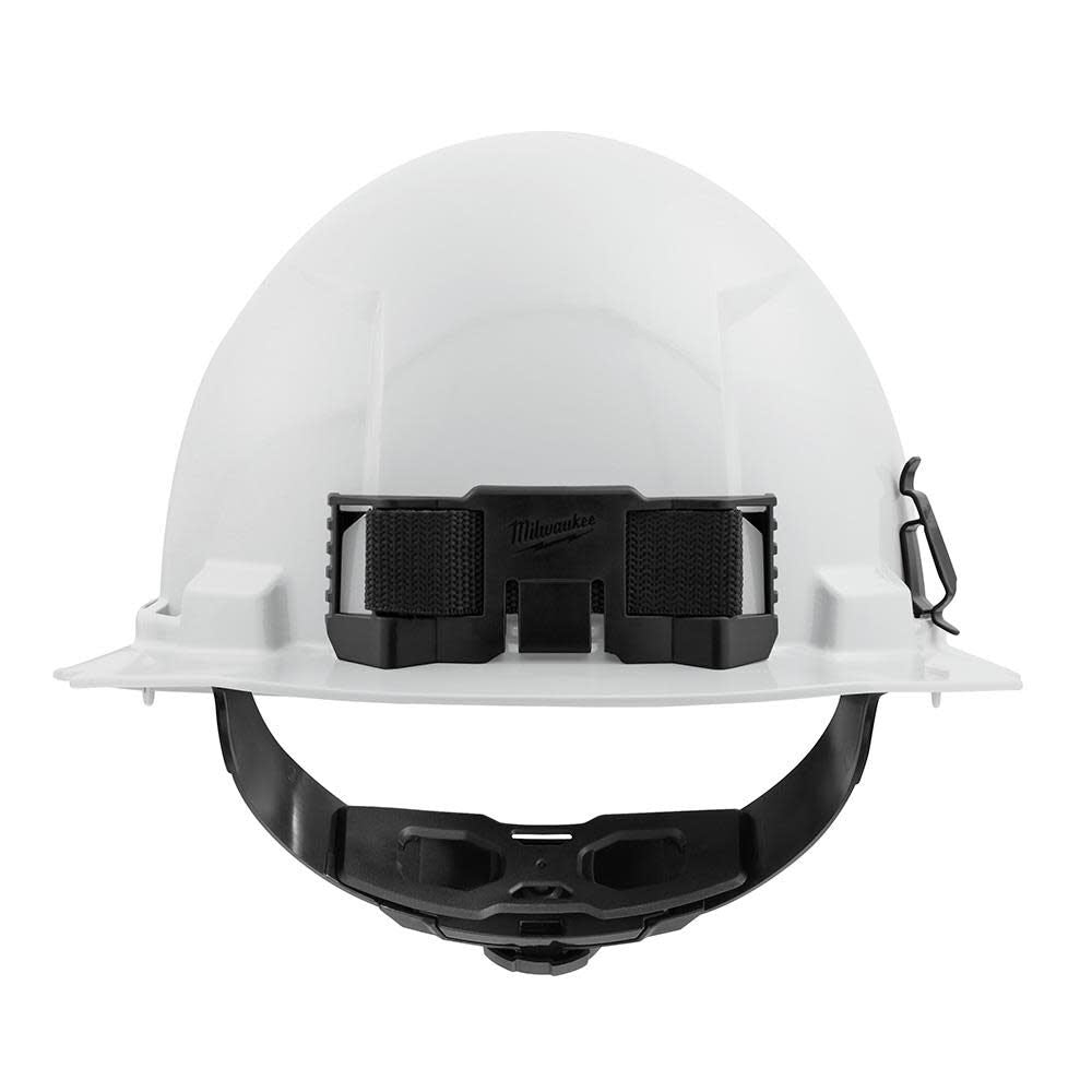 Milwaukee White Full Brim Hard Hat with 4pt Ratcheting Suspension Type 1 Class E 48-73-1101M910