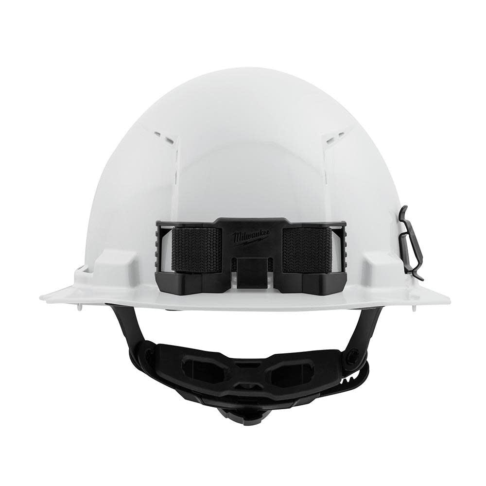 Milwaukee White Full Brim Vented Hard Hat with 6pt Ratcheting Suspension Type 1 Class C 48-73-1221M910