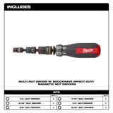 Multi-Nut Driver W/ SHOCKWAVE Impact Duty Magnetic Nut Drivers 48-22-2921