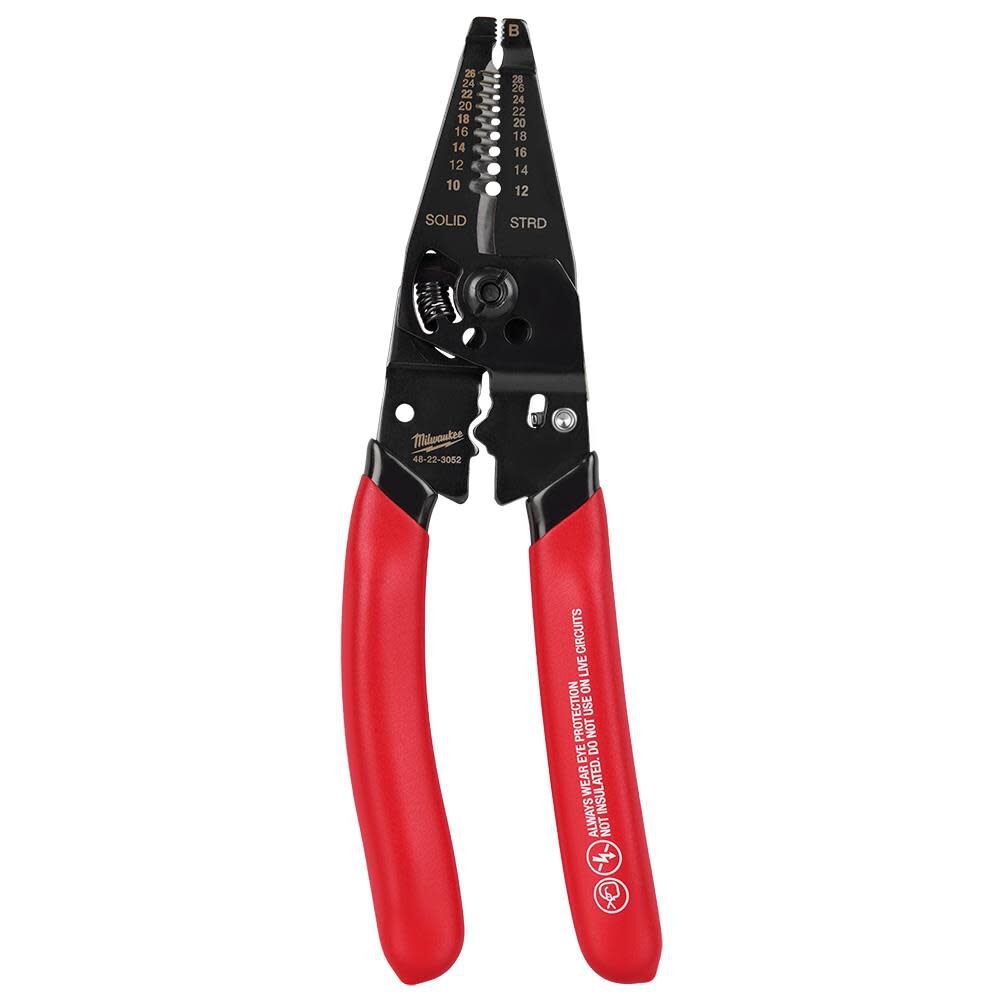 Multi-Purpose Dipped Grip Wire Stripper & Cutter with Reinforced Head 48-22-3052