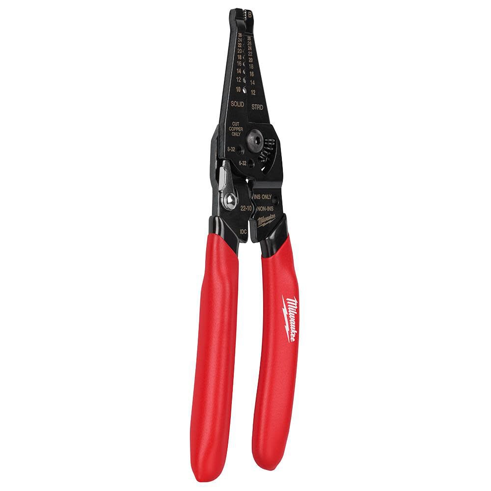 Multi-Purpose Dipped Grip Wire Stripper & Cutter with Reinforced Head 48-22-3052