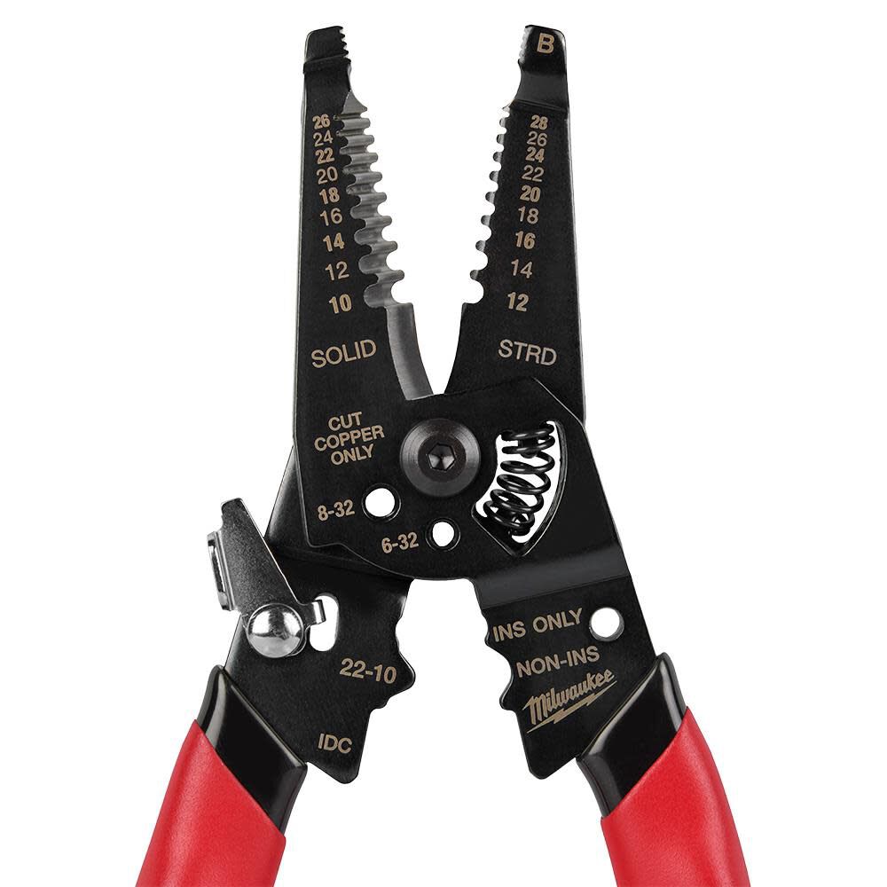 Multi-Purpose Dipped Grip Wire Stripper & Cutter with Reinforced Head 48-22-3052