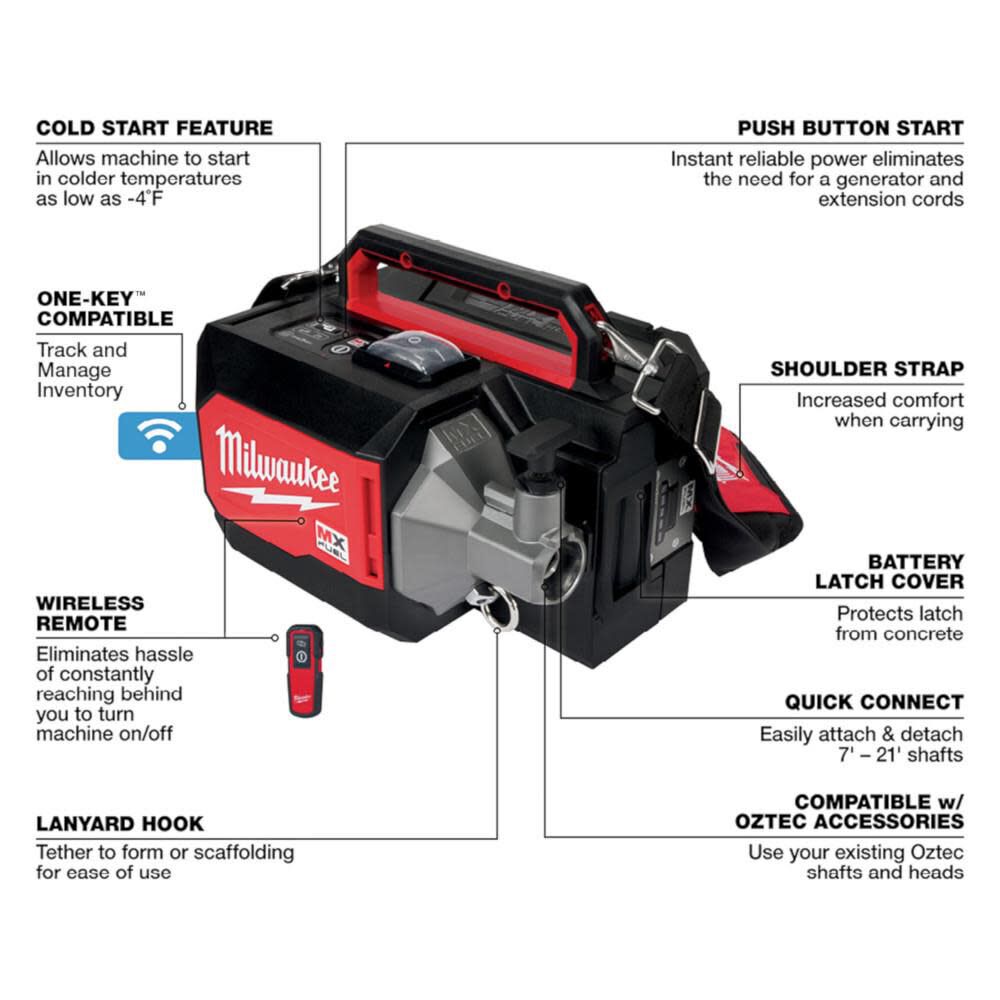 MX FUEL Concrete Vibrator MXF370-2XC