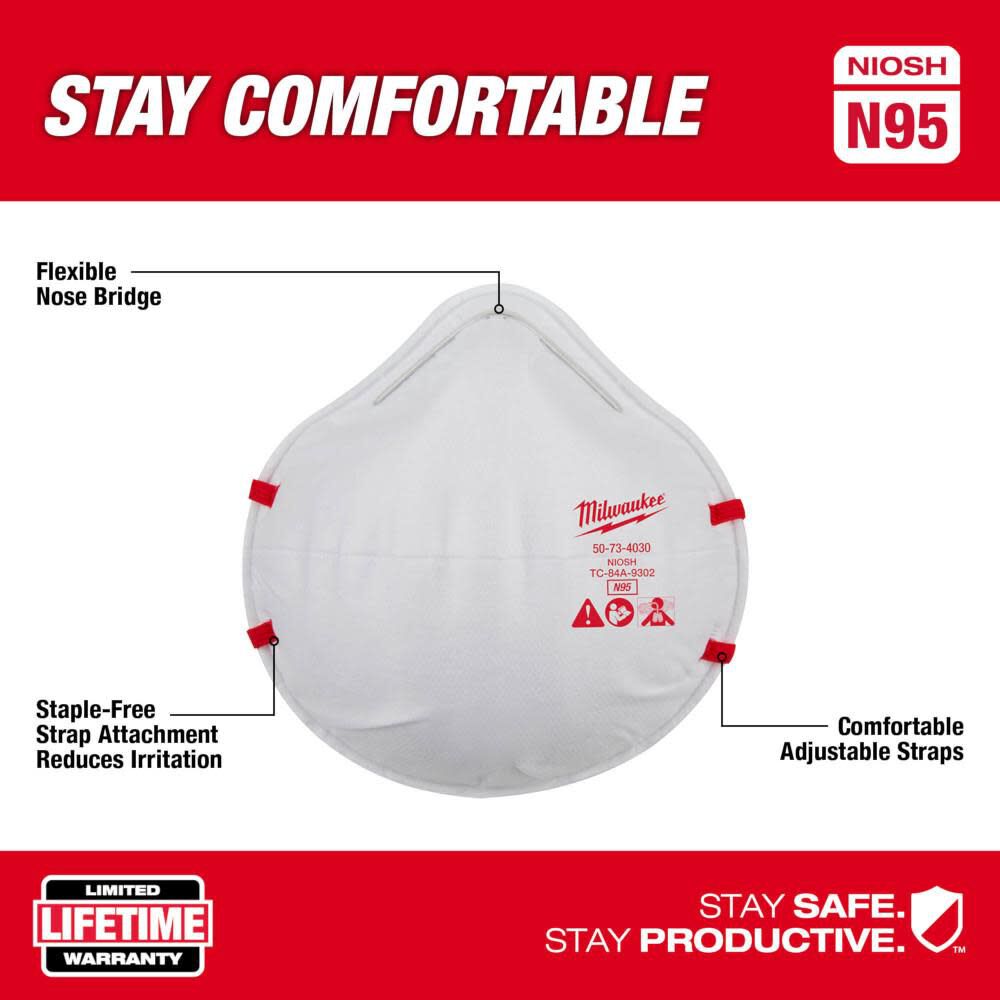 N95 Respirator 10pk 48-73-4034