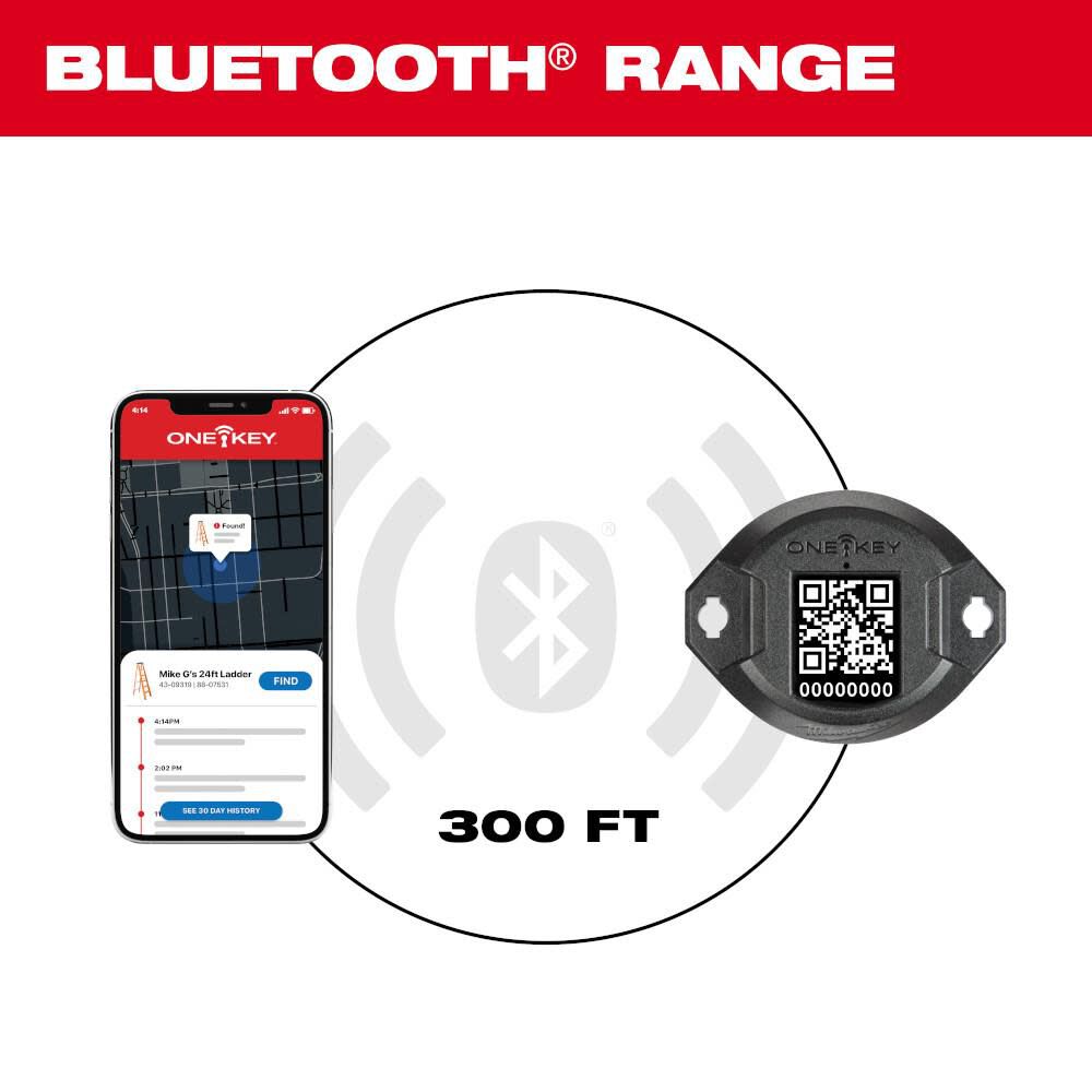 ONE-KEY Bluetooth Tracking Tag 10pk 48-21-2310