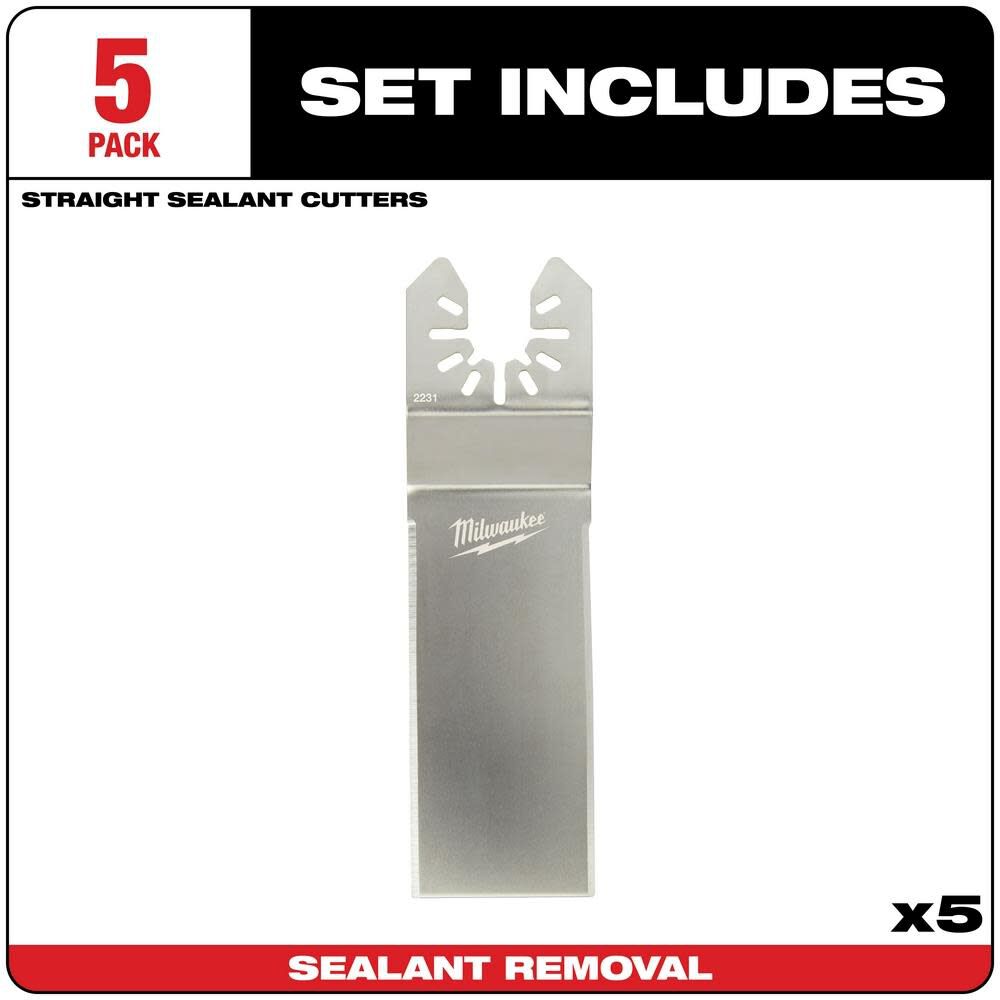 OPEN-LOK WIDE SEALANT CUTTING BLADE 5PK 49-25-2231