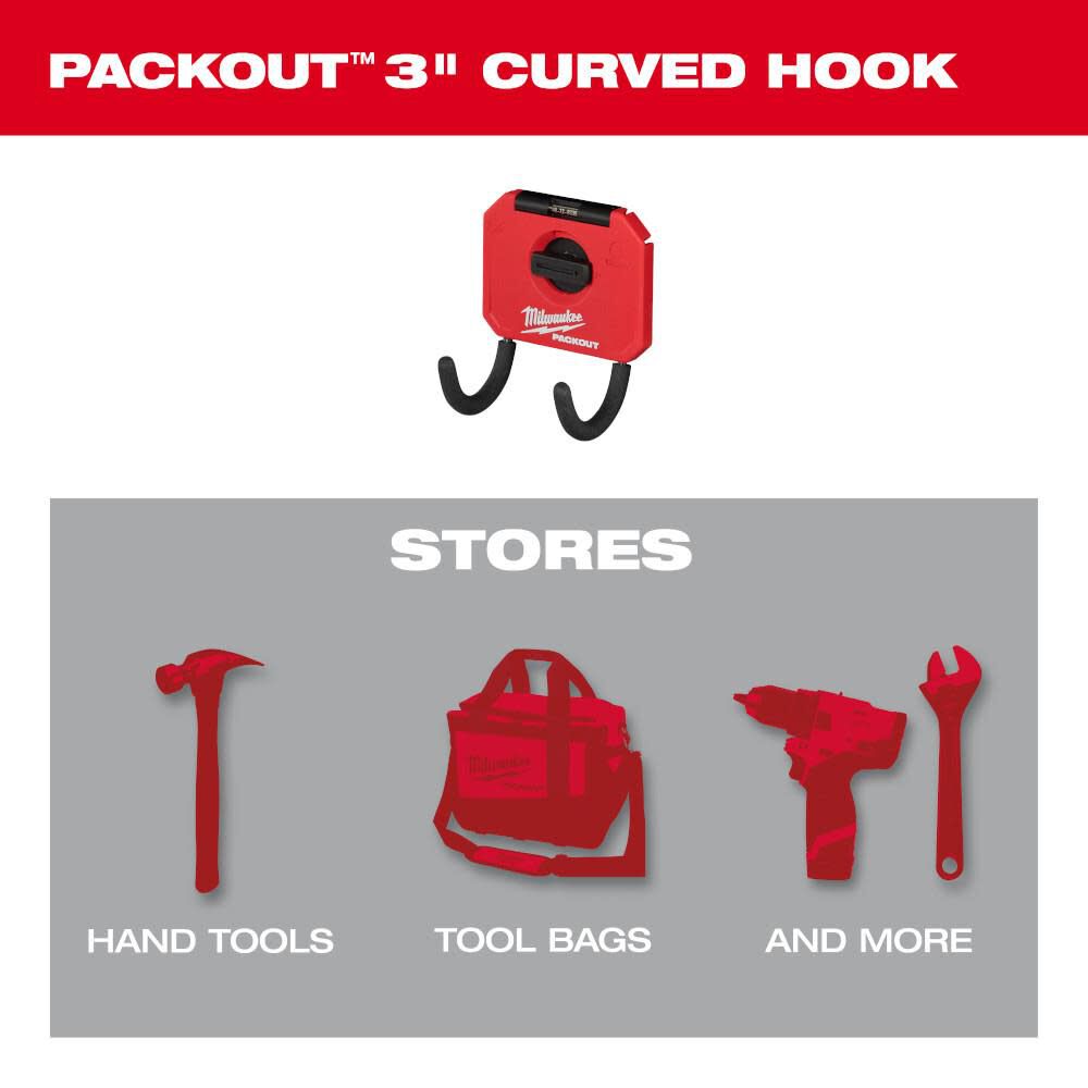 PACKOUT 3 Curved Hook 48-22-8335